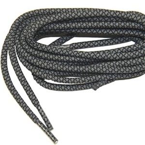 2 Pair - GYMTOUGH Dark Gray Athletic Shoelaces